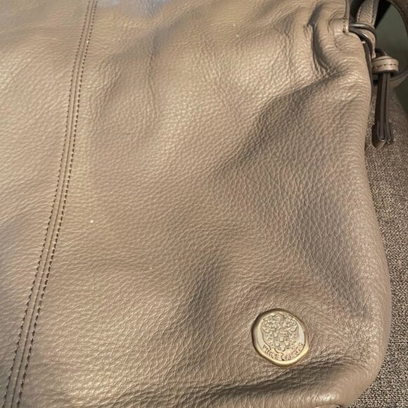 Nella Leather and Suede Hobo Bag Vince Camuto, Mink color - Picture 5 of 16